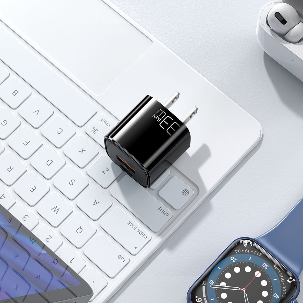 Cargador de pared 33W USB-C + USB-A
