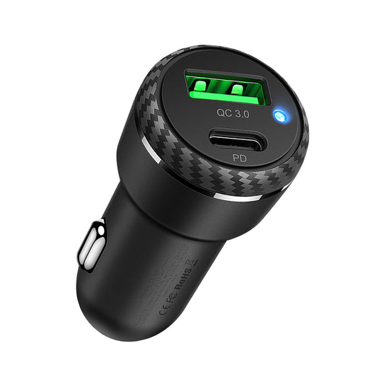 Cargador de Auto LB Tipo C  + QC3.0 38W